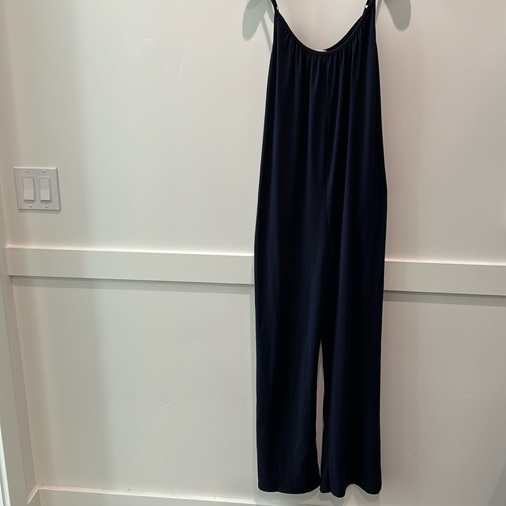 Socialite spaghetti strap jumpsuit with pockets size xs